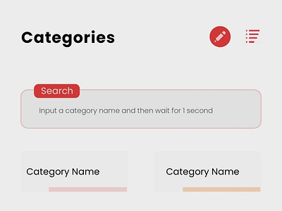 Notes App Categories Manager graphic design mobile design ui