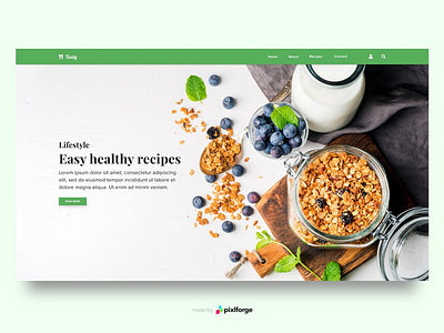 Tasty branding design healthy healthy food interface interface design lifestyle pixlforge recipes tasty uiux web webdesign website