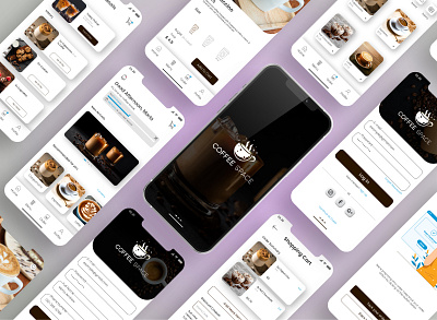 coffee app design adobexd coffee mobile app design ui uiux