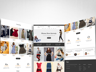 Ecommerece Website Design adobexd clothing ecommercewebsite landingpage ui uiux website