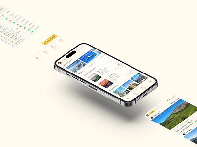 ITINERY - Itinerary planning application app design itinerary mobile travel ui ux