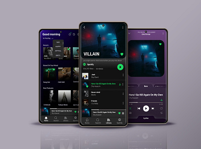 Spotify Redesign 2022 app branding design graphic design new redesign spotify typography ui ux