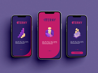 Terny (Crypto Wallet) app branding crypto cryptowallet design graphic design new typography ui ux wallet