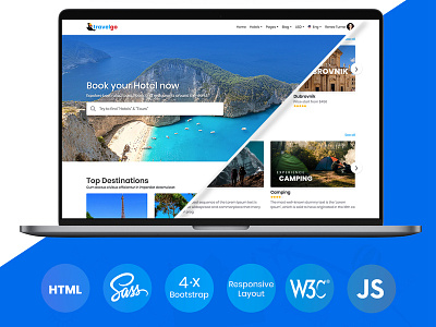 TravelGo - Travel and Tours Listings HTML Template accommodations airbnb app booking bootstrap directory google map api holiday hotels listings restaurants sass tour operator tourism travel tripadvisor typography ui ux web