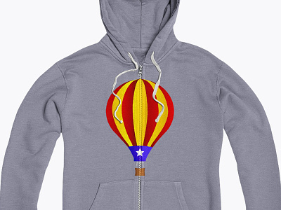 Catalan Independentist Air Balloon balloon catalan cateelunya hoodie independentista