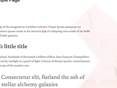 Floating featured image in Attaché WP theme