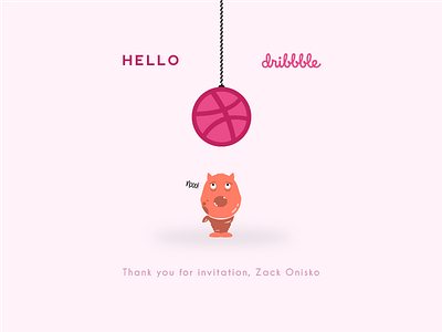 Hello Dribbble ! art creative debuts designs dribbble first shoot follow hello invitation monster thanks