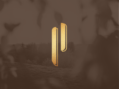 Elegant P Logo dribbble elegant gold goldfoil logo park player recent shot texture
