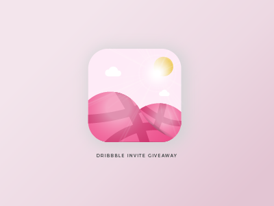 2 Dribbble Invite Giveaway!!! ball creative designs dribbble feminine giveaway icon invitation invite pink recent