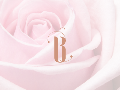 B Floral b elegant feminine floral flower luxurious pink rose