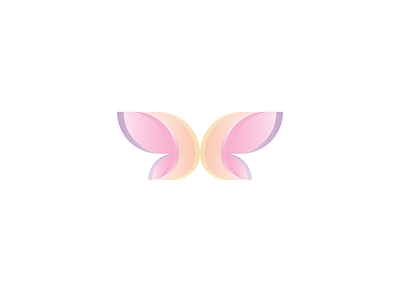 Butterfly abstract animal art butterfly colorful cute designs gradient illustration logo pink symmetry vector