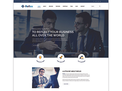 Reflex - Corporate PSD Template business corporate creative design psd template