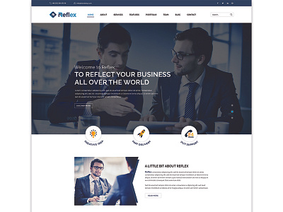 Reflex - Corporate PSD Template