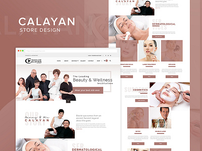Calayan Webshop Design (Work in Progress) aesthetic beauty clean design ecommerce flat layout ui webdesign website wellness