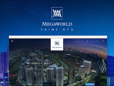 Megaworld RFO Website aesthetic clean design ecommerce flat layout megaworl minimalist ui webdesign website