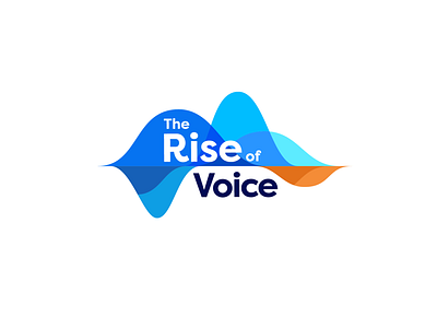 The Rise of Voice branding event logo sound wave