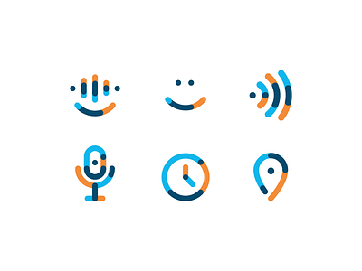 VOICE icon set branding icon logo