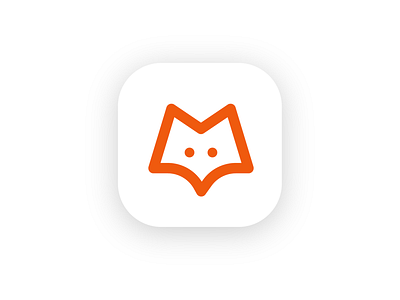 Red Book Fox Logo Minimalist
