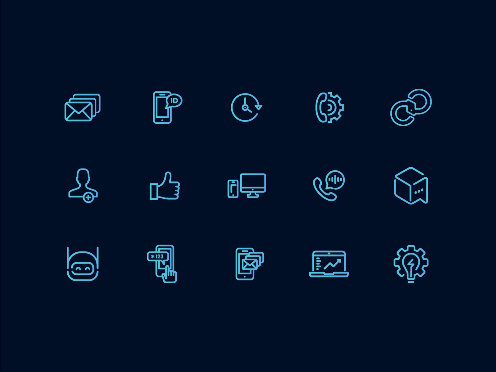 Telco & API Icons for Globe Labs by Fleener Lemon on Dribbble