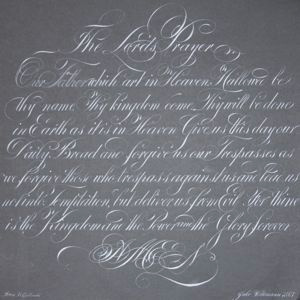 The Lord's Prayer calligraphy typography lettering script handwriting lordsprayer prayer faith religious