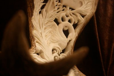 Carved Moose Antler antler carving crest moose sculpture