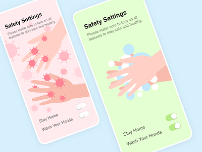 DailyUI 015 - Safety Settings Switch Buttons