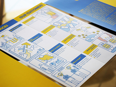 Brochure For Cebit 2017 Scale11 Exhibition brochure costumers exhibition fold folded illustration infographic outline services