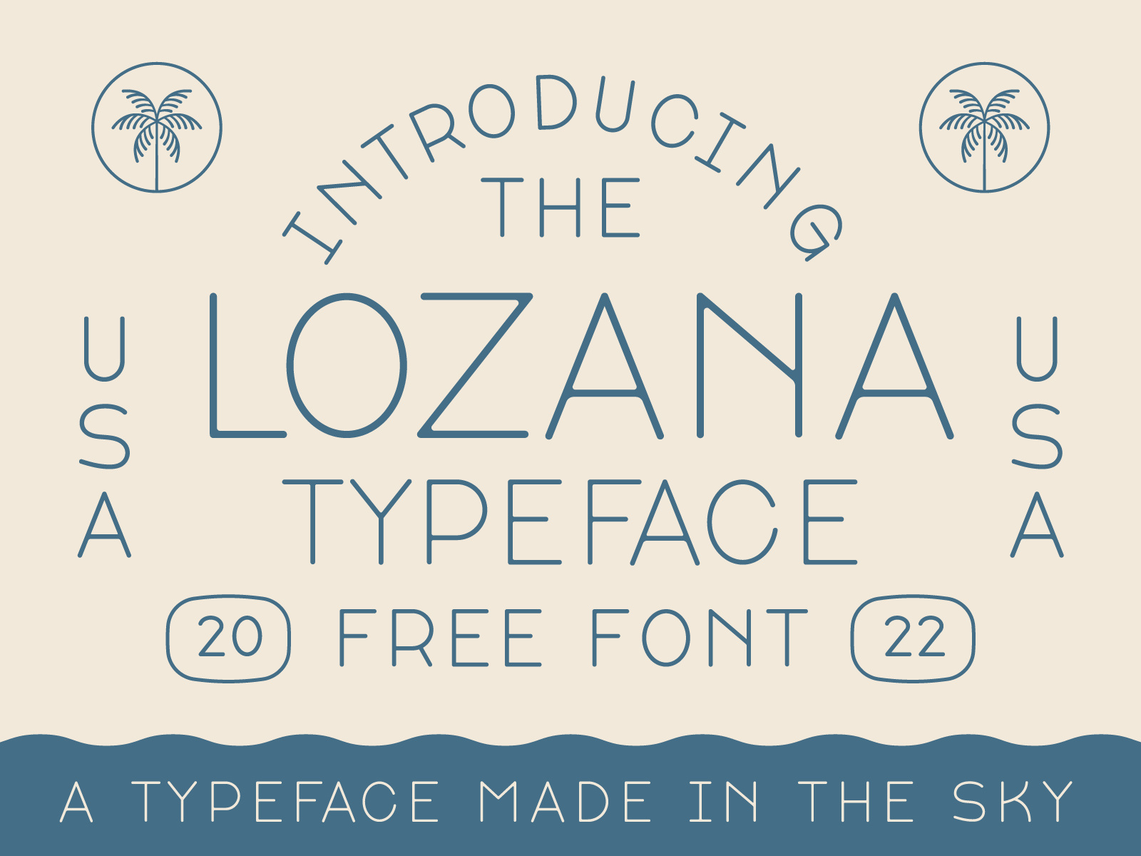 Lozana Typeface logo badge smile air nyc new york all caps modern modern font clean font monoline illustration retro badge design vintage design airplane lozana type design type free font