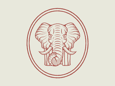 Vintage Elephant Badge