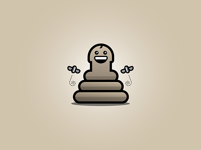 DP dickpoop flies icon illustration oscar poop