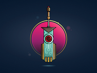 Transistor epic armory illustration ps4 red robots science fiction supergiant games sword transistor vector video games
