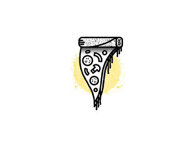 Pizzaquito! icon illustration pizza snacks taquito vector