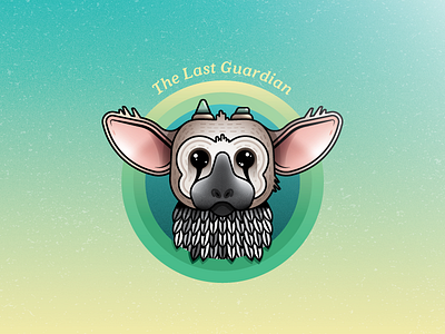 Bird-Dog e3 gradient grain illustration ps4 the last guardian vector video games