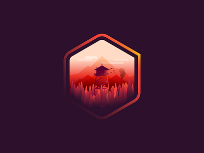 Firewatch campo santo firewatch illustration ps4 vector video games