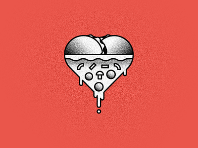 True Love illustration love pizza tacos valentines day vector