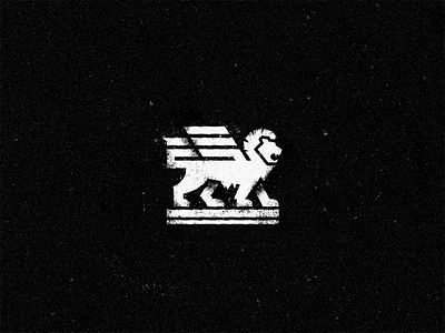 Lion Bro WIP icon illustration lion logo mark vector wings