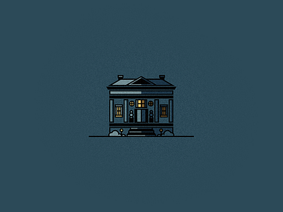 Night House house icon illustration night vector