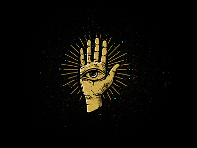 Hand-Eye Coordination branding eye hand illustration vector