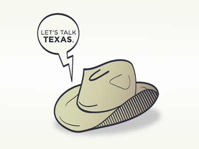 Talking stetson (a.k.a the cowboy hat) branding comic illustration