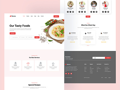 Food landing page app graphic design landing page logo tshirt design ui ui design ux