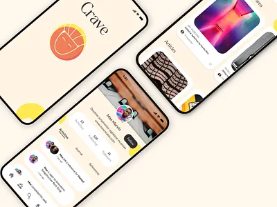 CRAVE UX PROJECT: Screens app crave creative writing design digital design graphic design mobile application ui ui design ui interface uiux ux ux design