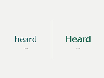 Heard Logo | Before & After