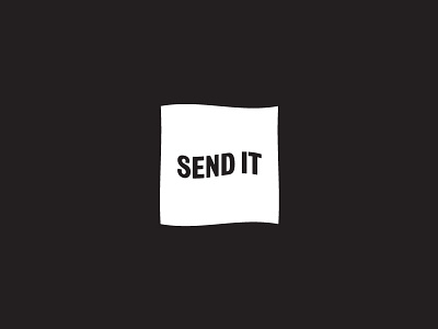 Send It Wave flag logo simple wave