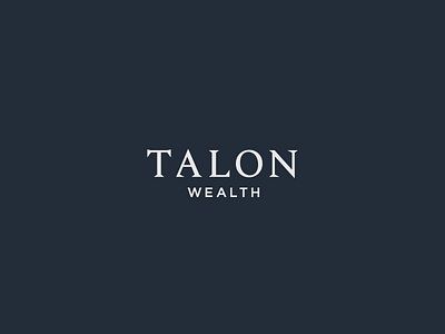 Talon Logo advisors business finance logo simple talon wealth