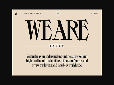 Wannabe – The Book animation bold branding design inspiration minimal web