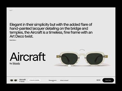 Specimen Menu Concept animation ecommmerce glasses inspiration menu spec specimen sunglasses trend ui ux web