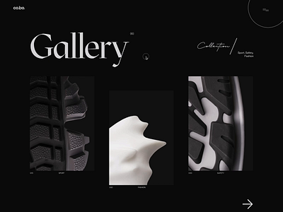 Cobo – Gallery animation bold brutalism design effects fluid gallery inspire minimal threejs trend ui ux web webgl