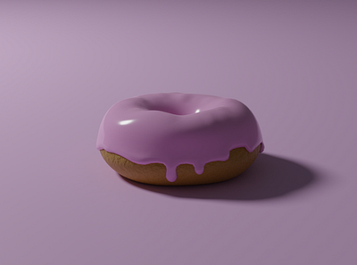 Doughnut 3d animation blender