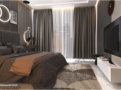 Modern Bedroom Design 3d 3ds max architectural visualization architecture archviz design interior design mpdern vray