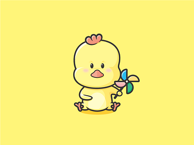 A cute chick ai bird cartoon chick cute illustration illustrator pretty